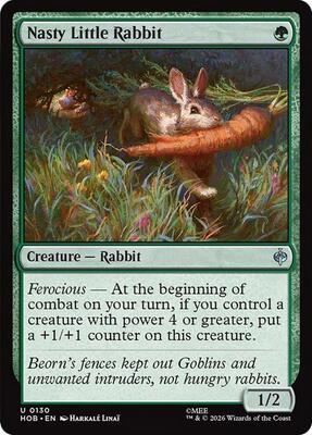 Magic: The Gathering - The Hobbit - Nasty Little Rabbit - Uncommon - Normal
