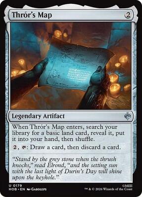 Magic: The Gathering - The Hobbit - Thror's Map - Uncommon - Foil