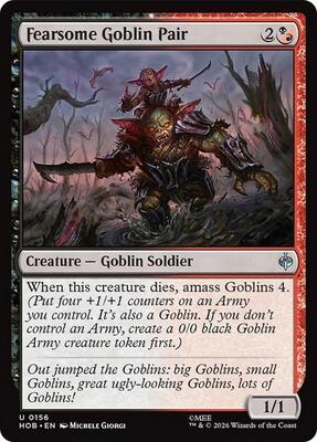 Magic: The Gathering - The Hobbit - Fearsome Goblin Pair - Uncommon - Normal