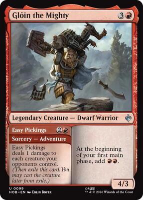 Magic: The Gathering - The Hobbit - Gloin the Mighty - Uncommon - Normal