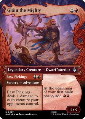 Magic: The Gathering - The Hobbit - Gloin the Mighty (Showcase) - 227 - Uncommon - Normal