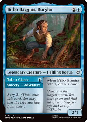 Magic: The Gathering - The Hobbit - Bilbo Baggins, Burglar - Common - Normal