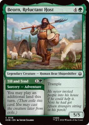 Magic: The Gathering - The Hobbit - Beorn, Reluctant Host - Common - Normal