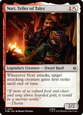 Magic: The Gathering - The Hobbit - Nori, Teller of Tales - Common - Normal
