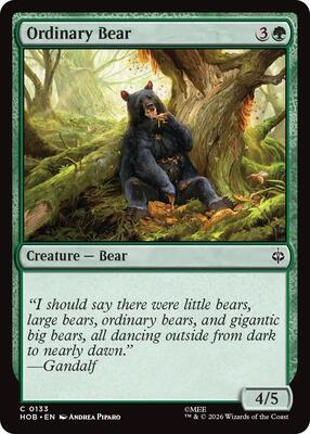 Magic: The Gathering - The Hobbit - Ordinary Bear - Common - Normal