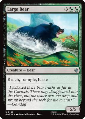 Magic: The Gathering - The Hobbit - Large Bear - Uncommon - Foil