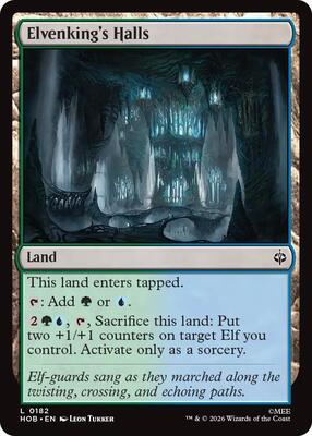 Magic: The Gathering - The Hobbit - Elvenking's Halls - Land - Normal