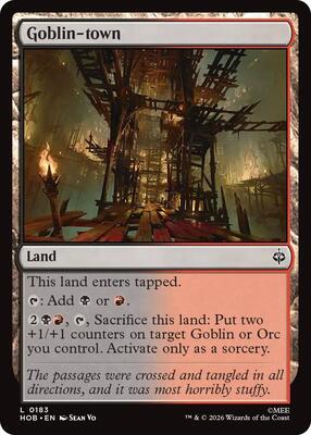 Magic: The Gathering - The Hobbit - Goblin-town - Land - Foil