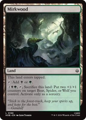 Magic: The Gathering - The Hobbit - Mirkwood - Land - Foil
