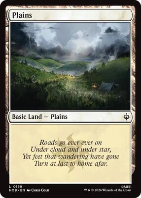 Magic: The Gathering - The Hobbit - Plains (0189) - Land - Normal