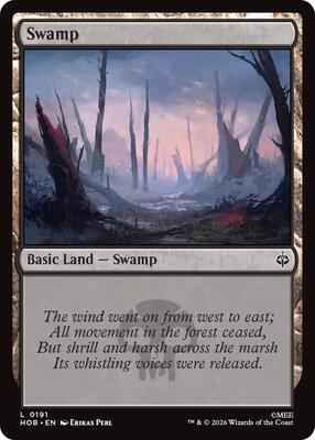 Magic: The Gathering - The Hobbit - Swamp (0191) - 191 - Land - Foil