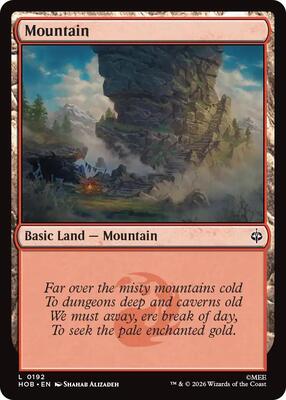 Magic: The Gathering - The Hobbit - Mountain (0192) - Land - Normal