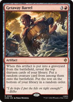 Magic: The Gathering - The Hobbit - Getaway Barrel - Rare - Normal