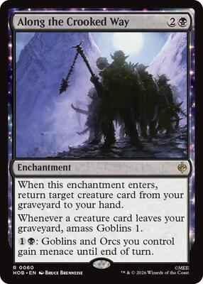 Magic: The Gathering - The Hobbit - Along the Crooked Way - 60 - Rare - Foil