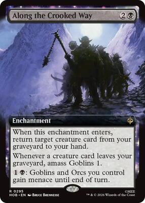 Magic: The Gathering - The Hobbit - Along the Crooked Way (Extended Art) - Rare - Normal
