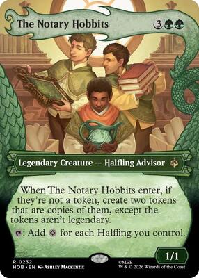 Magic: The Gathering - The Hobbit - The Notary Hobbits (Showcase) - Rare - Foil