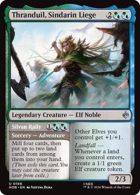 Magic: The Gathering - The Hobbit - Thranduil, Sindarin Liege - Uncommon - Foil