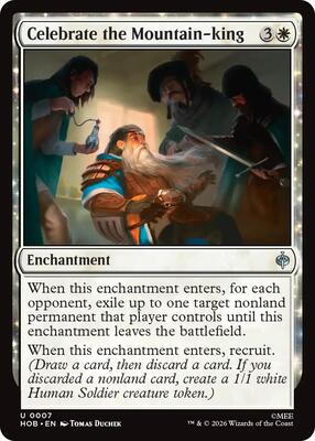 Magic: The Gathering - The Hobbit - Celebrate the Mountain-king - Uncommon - Normal