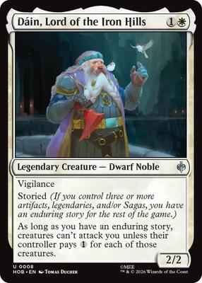 Magic: The Gathering - The Hobbit - Dain, Lord of the Iron Hills - 8 - Uncommon - Normal
