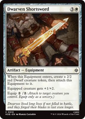Magic: The Gathering - The Hobbit - Dwarven Shortsword - Common - Foil