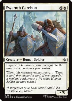 Magic: The Gathering - The Hobbit - Esgaroth Garrison - Common - Normal