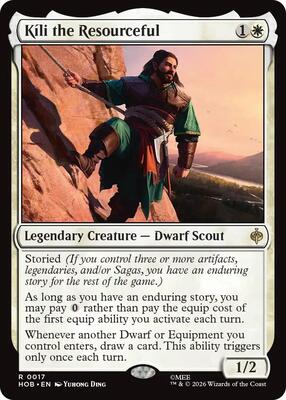 Magic: The Gathering - The Hobbit - Kili the Resourceful - Rare - Normal