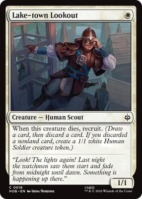 Magic: The Gathering - The Hobbit - Lake-town Lookout - Common - Normal