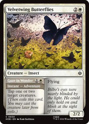 Magic: The Gathering - The Hobbit - Velvetwing Butterflies - Common - Normal