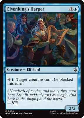Magic: The Gathering - The Hobbit - Elvenking's Harper - 38 - Common - Normal