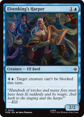 Magic: The Gathering - The Hobbit - Elvenking's Harper - Common - Foil