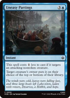 Magic: The Gathering - The Hobbit - Uneasy Partings - Common - Foil