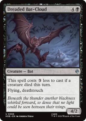Magic: The Gathering - The Hobbit - Dreaded Bat-Cloud - Uncommon - Foil