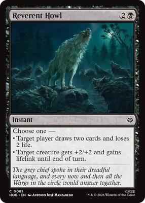 Magic: The Gathering - The Hobbit - Reverent Howl - 81 - Common - Foil