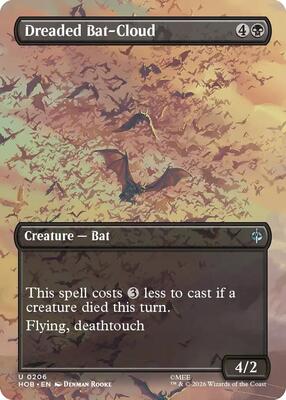 Magic: The Gathering - The Hobbit - Dreaded Bat-Cloud (Borderless) - Uncommon - Foil