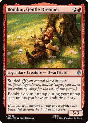Magic: The Gathering - The Hobbit - Bombur, Gentle Dreamer - Uncommon - Normal
