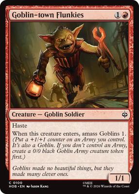 Magic: The Gathering - The Hobbit - Goblin-town Flunkies - Common - Foil