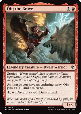 Magic: The Gathering - The Hobbit - Oin the Brave - Common - Normal
