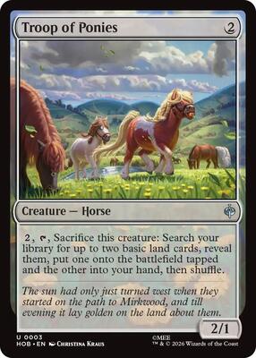 Magic: The Gathering - The Hobbit - Troop of Ponies - Uncommon - Foil