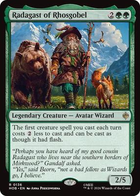 Magic: The Gathering - The Hobbit - Radagast of Rhosgobel - Rare - Normal