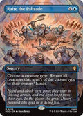 Magic: The Gathering - The Hobbit: Eternal-Legal - Raise the Palisade (Borderless) - Mythic - Foil