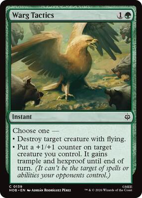 Magic: The Gathering - The Hobbit - Warg Tactics - Common - Foil