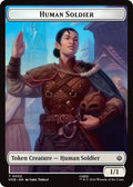 Magic: The Gathering - The Hobbit - Human Soldier // Dwarf Double-Sided Token - Token - Foil
