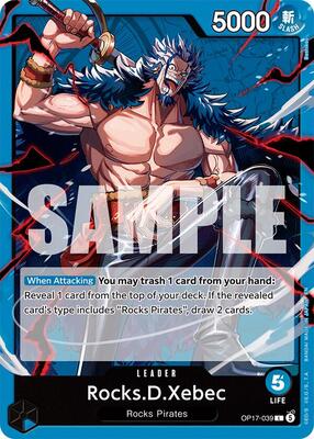 One Piece Card Game - The World's Strongest Warriors - Rocks.D.Xebec (039) - Leader – OP17-039 - Normal