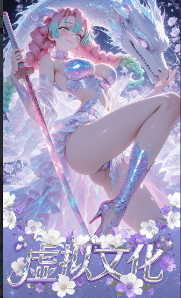 Virtual cultural metal card Waifu 18+ (1 Box)