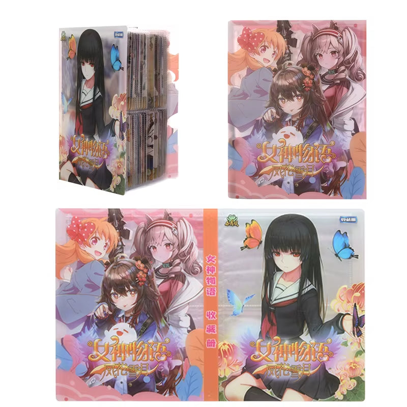 80/160Pcs Holder Album Goddess Story No Cards Novelty Gift Cards Book Album Book Top Loaded List Playing Cards