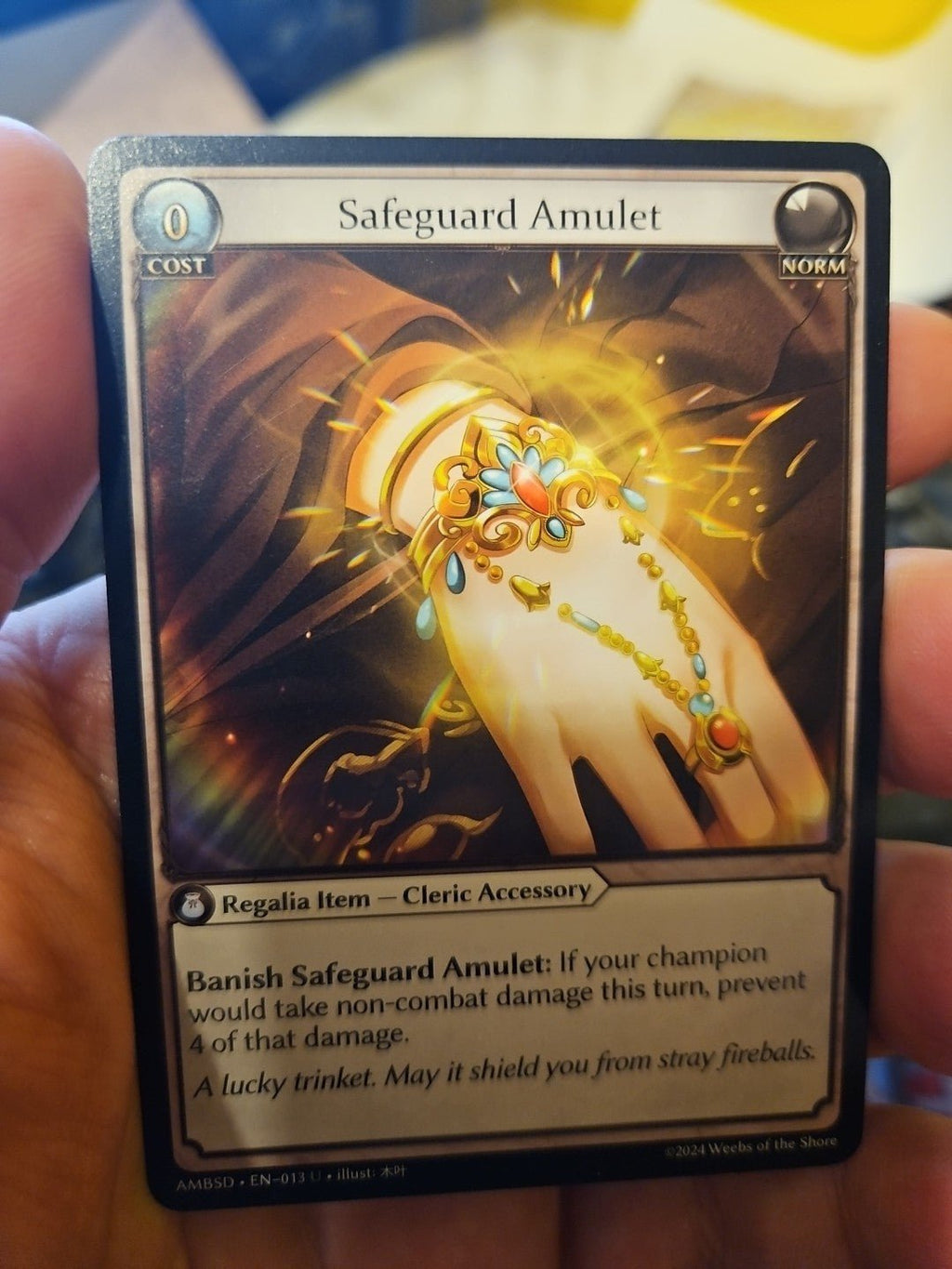GA TCG - Mortal Ambition Starter Deck - Safeguard Amulet - NM - NF - Anime Card Craze
