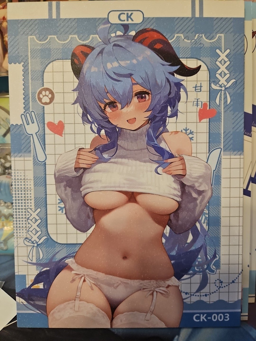 Ganyu A5 Waifu from Genshin Impact NM CK003 (Deeply in Love With Yiwang) - Anime Card Craze