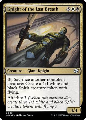 MG - March of the Machine - Knight of the Last Breath - Anime Card Craze
