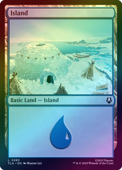 MTG - Avatar: The Last Airbender - Island (283) - NM - Foil - Anime Card Craze