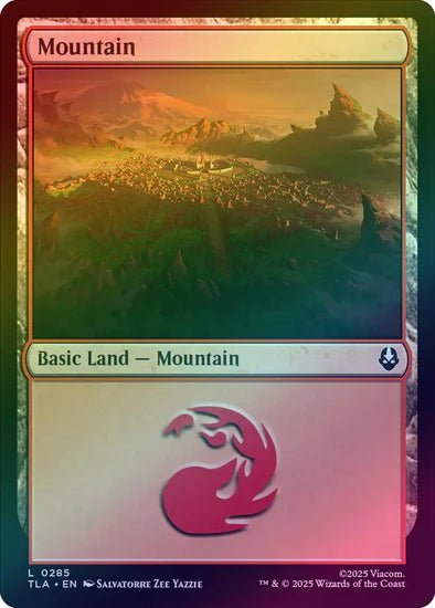 MTG - Avatar: The Last Airbender - Mountain (285) - NM - Foil - Anime Card Craze